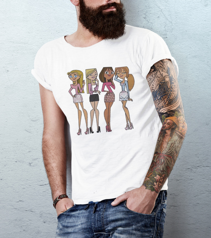 Mean Girls X Total Drama Island Characters Crossover T-Shirt
