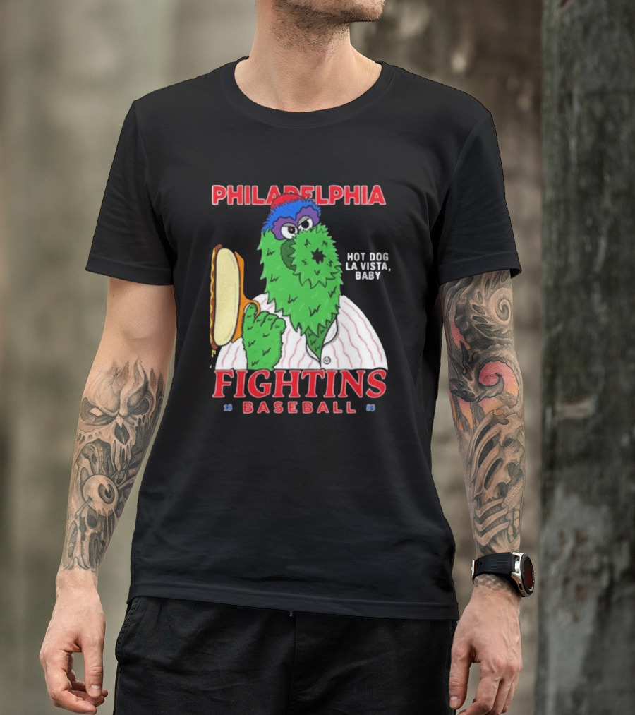 Philadelphia Phillies Phanatic Fightins Baseball Hot Dog La Vista Baby T-Shirt