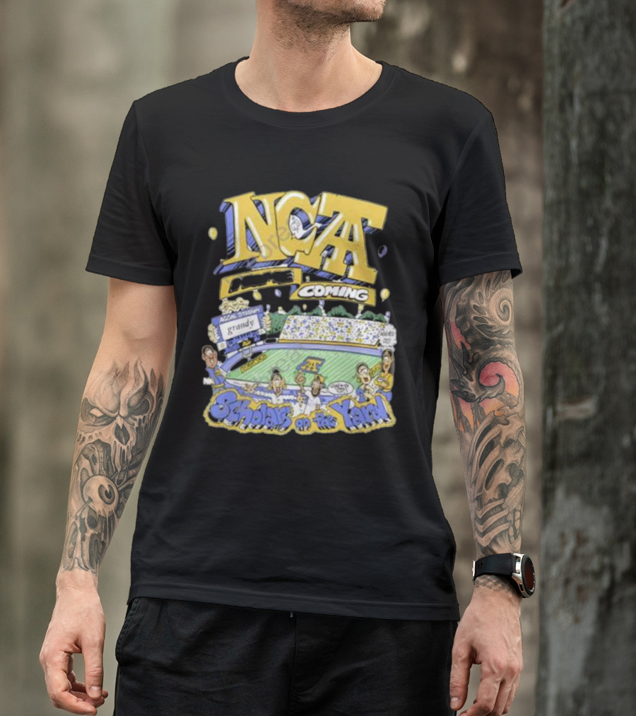 Frko X NC A&t Homecoming Scholars On The Yard Stadium Cartoon T-Shirt