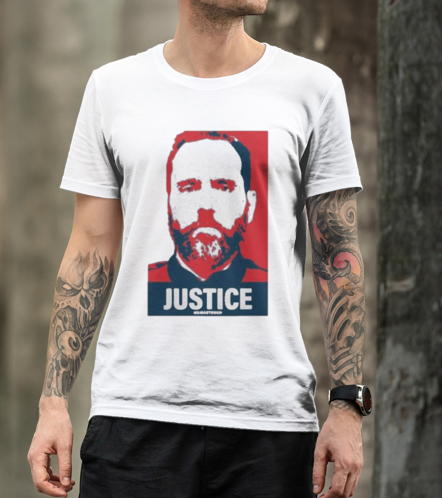 Meidastouch Store Jack Smith Justice Iconic Red And Blue T-Shirt