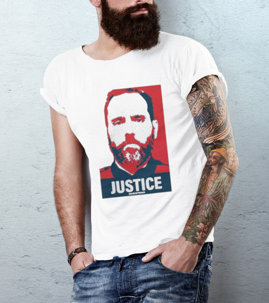 Meidastouch Store Jack Smith Justice Iconic Red And Blue T-Shirt