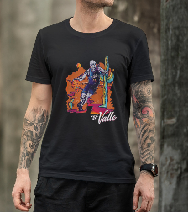 Phoenix Suns Sportiqe 2023-24 City Edition El Valle Basketball Desert Cactus T-Shirt