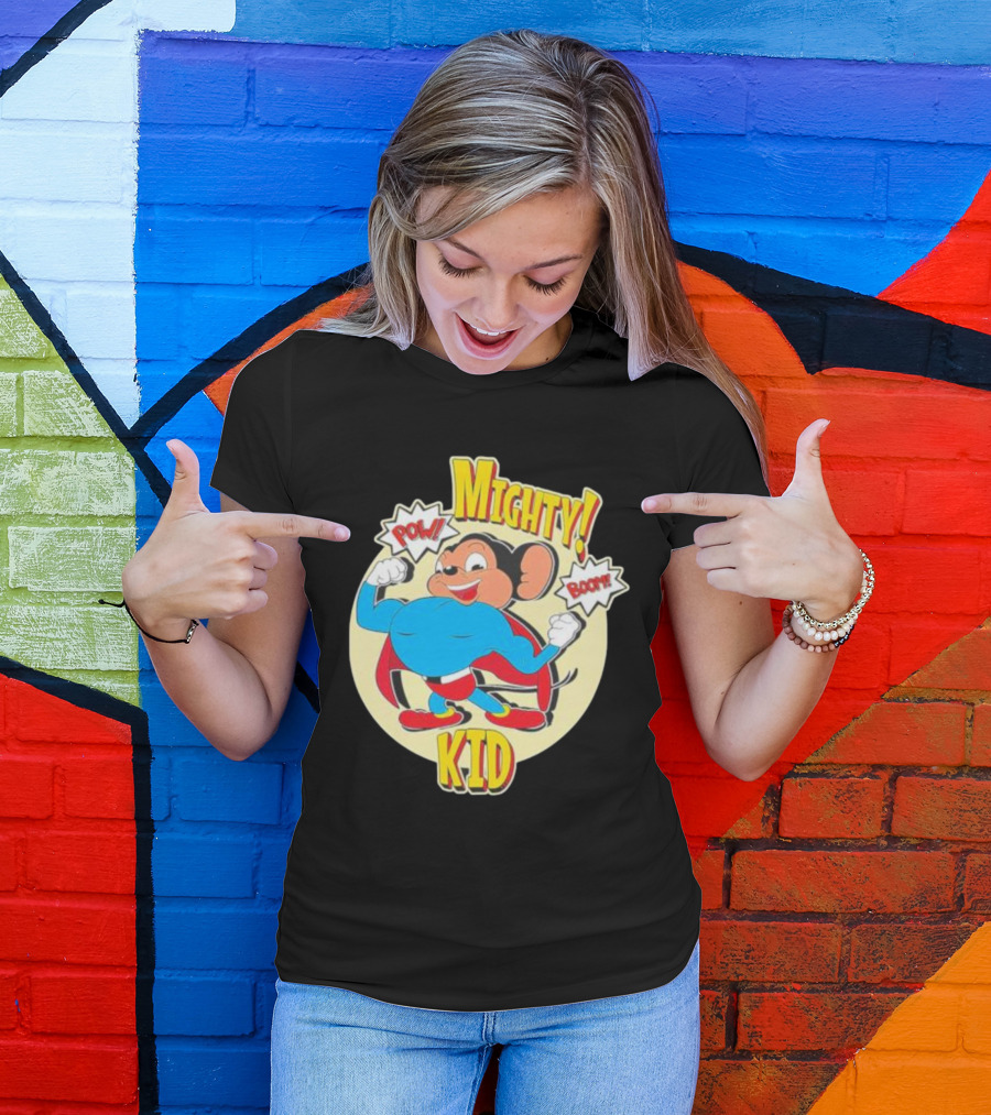 Mighty Kid Superhero Mouse Pow Boom Children's T-Shirt