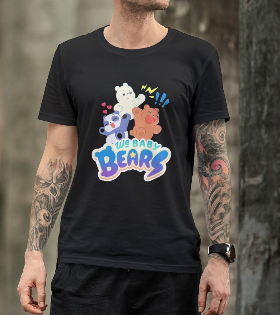 We Baby Bears Trio With Happy Expressions T-Shirt