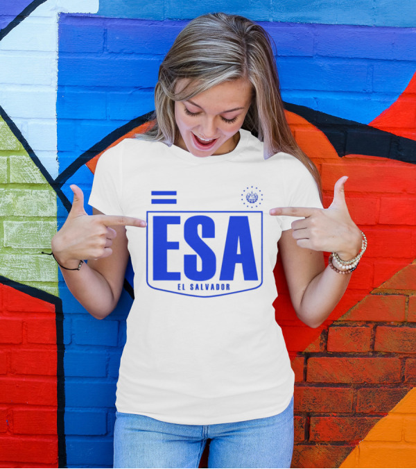 ESA El Salvador Logo Emblem With National T-Shirt