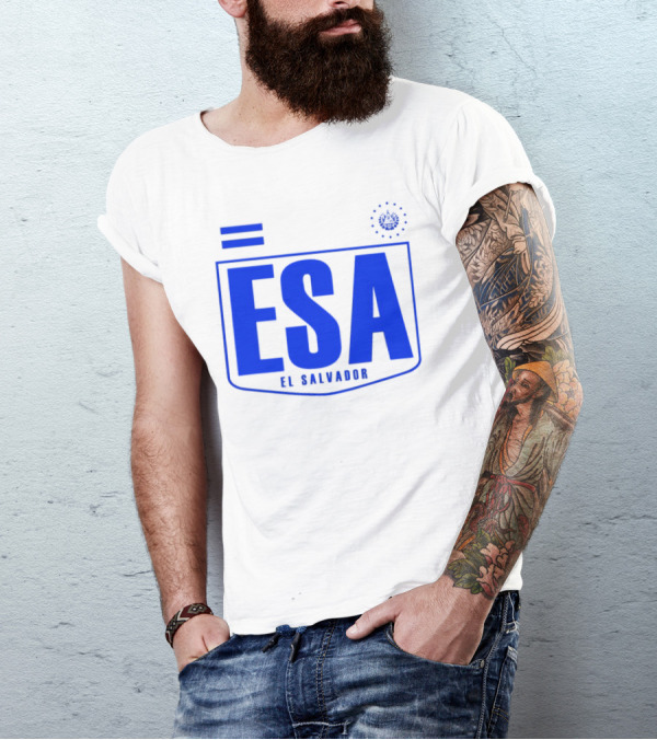 ESA El Salvador Logo Emblem With National T-Shirt