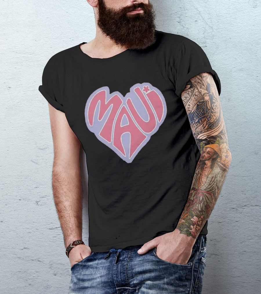 Maui Heart Retro T-Shirt