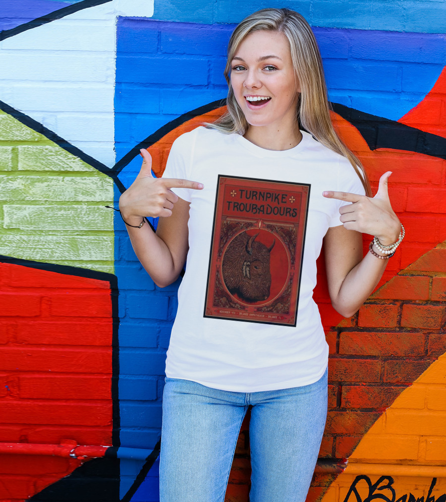 Turnpike Troubadours November 11th Orlando Amphitheater Orlando FL Buffalo Head T-Shirt