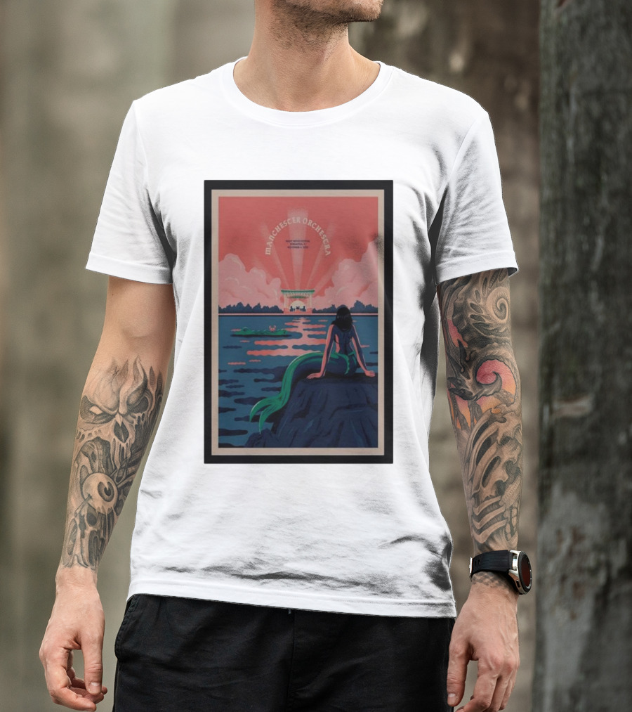 Manchester Orchestra Night Moves Fest November 04 Pensacola Mermaid T-Shirt