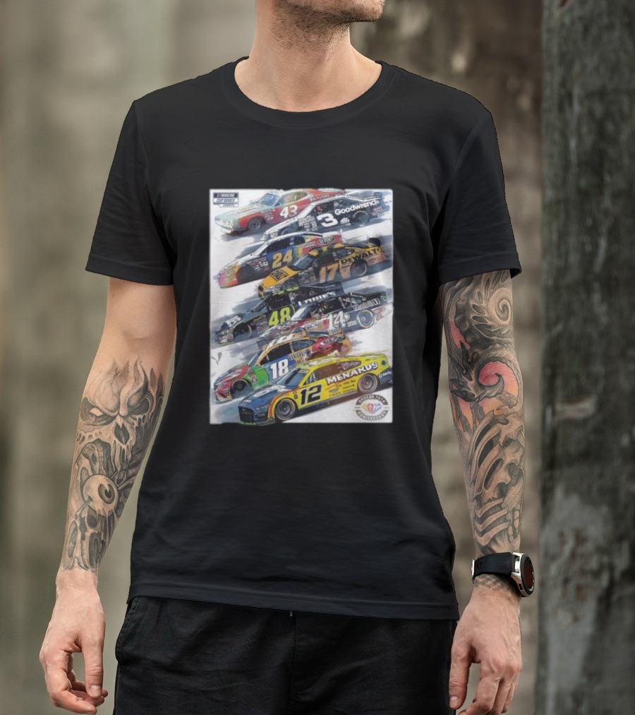 NASCAR Champions Cars 75 Years Of Heroes Racing Legends T-Shirt