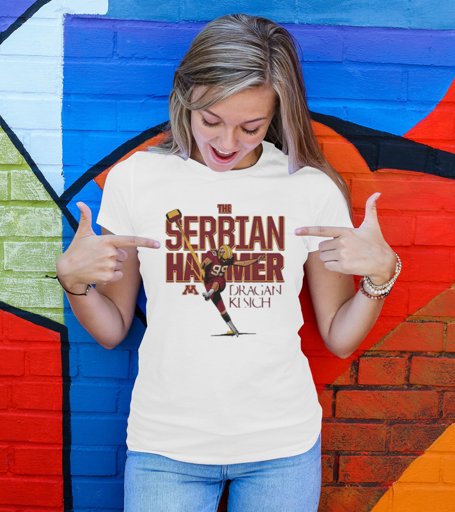 The Serbian Hammer Dragan Kesich Minnesota Football 95 T-Shirt