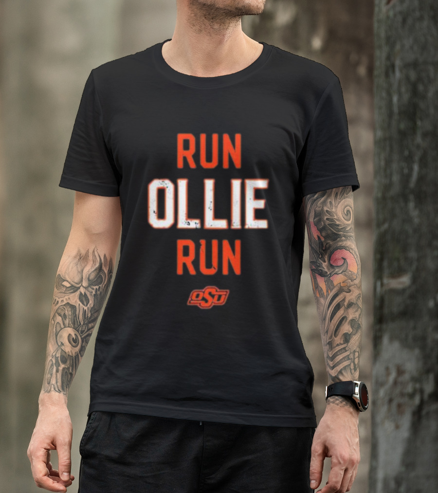 Oklahoma State University OSU Run Ollie Run T-Shirt