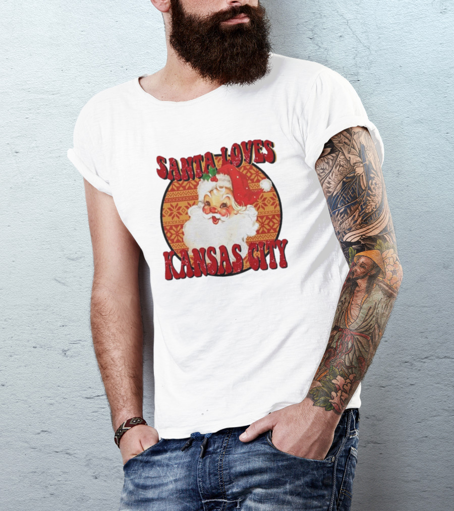 Santa Loves Kansas City T-Shirt
