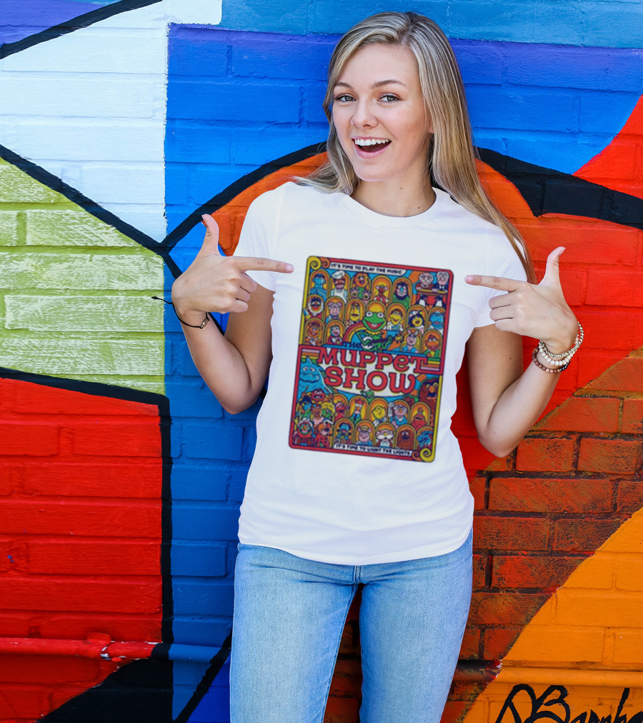 The Muppet Show It's Time To Play The Music It's Time To Light The Lights Retro Ensemble Edition T-Shirt