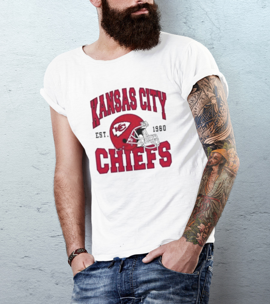 Kansas City Chiefs Est 1960 Helmet Chiefs Football T-Shirt