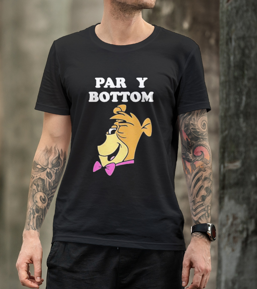 Yogi Bear Party Bottom Bow Tie Winking T-Shirt