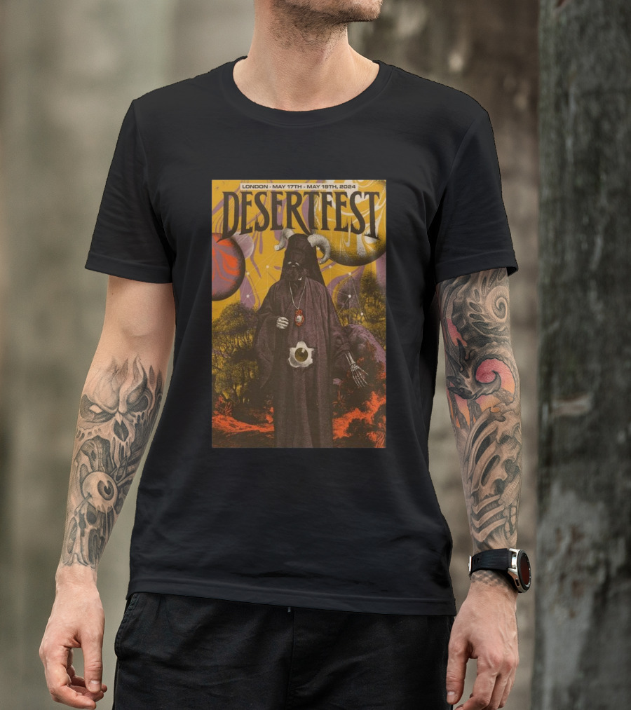 Desertfest London May 17th-19th 2024 Psychedelic Shaman T-Shirt