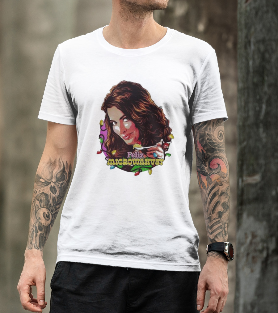 Feliz Microwavery Nordacious Holiday Lights T-Shirt