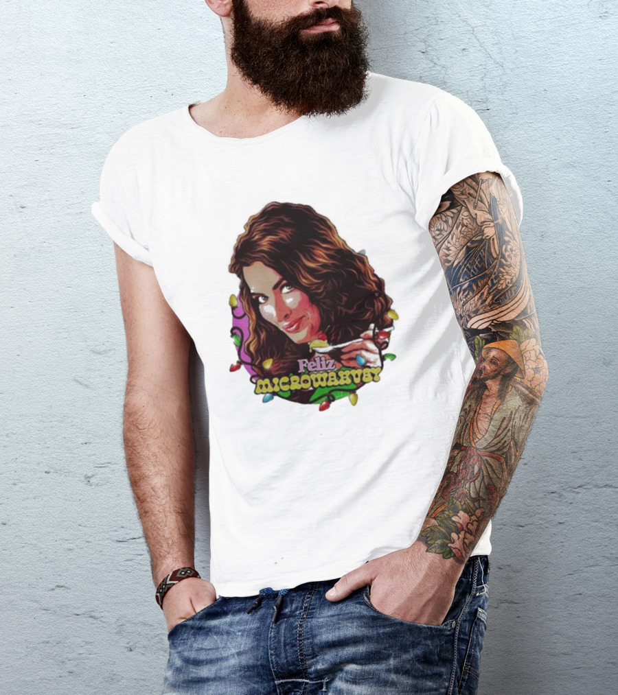 Feliz Microwavery Nordacious Holiday Lights T-Shirt