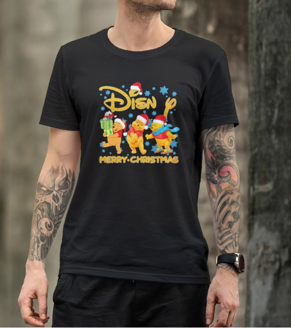 Disney Winnie-the-Pooh Santa Merry Christmas T-Shirt