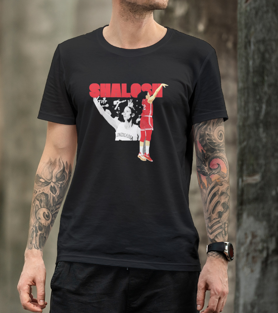 Yarden Garzon Shalosh Indiana Basketball Player Action Shot T-Shirt