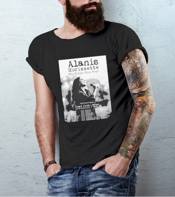Alanis Morissette The Triple Moon Tour With Special Guests Joan Jett And The Blackhearts Morgan Wade Tour Dates T-Shirt