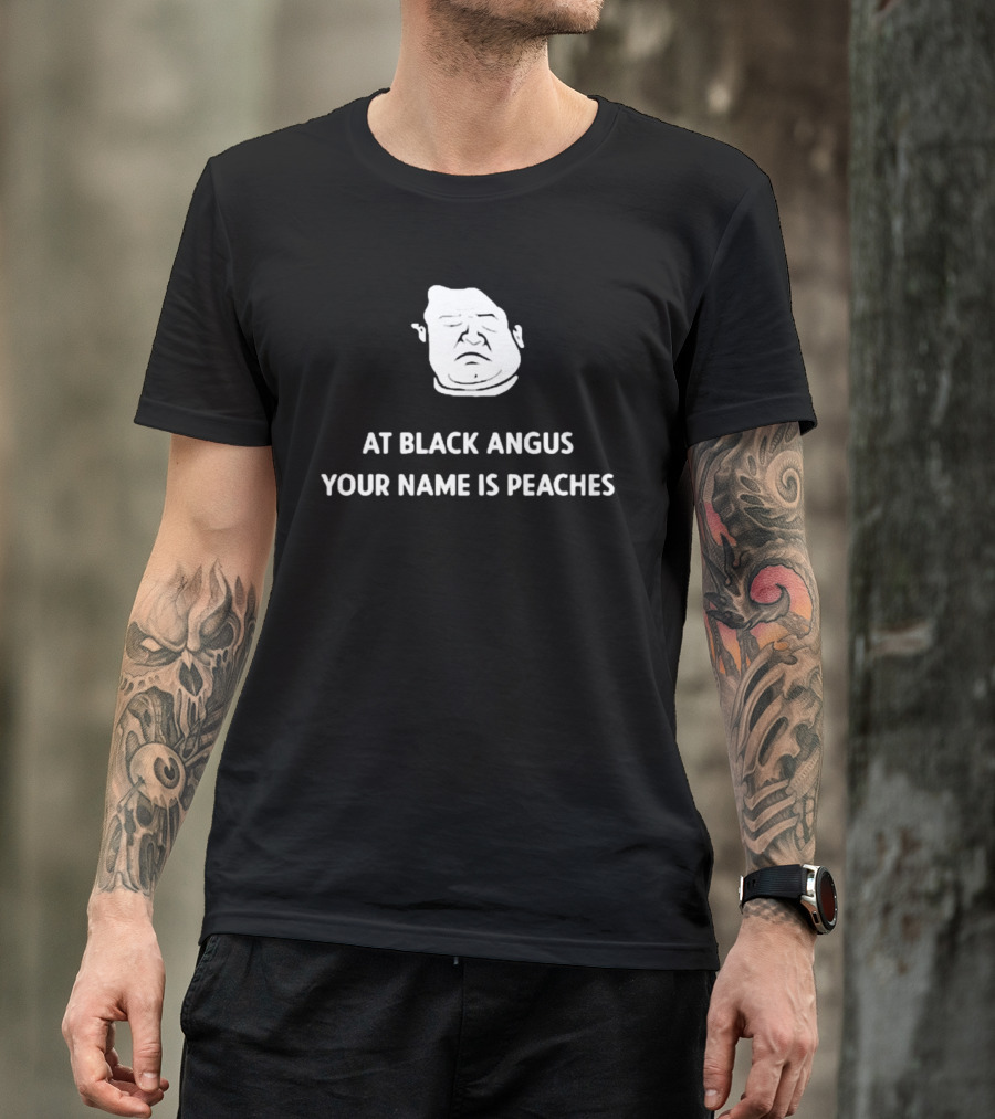 Patton Oswalt Drawing At Black Angus Your Name Is Peaches T-Shirt