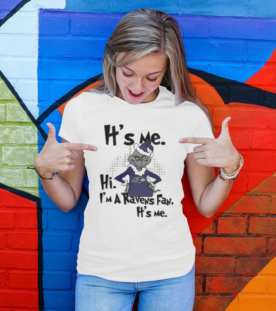 It's Me Hi I'm A Ravens Fan It's Me T-Shirt