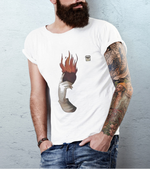 Disguised Toast Iconic Flame Heart Hand T-Shirt