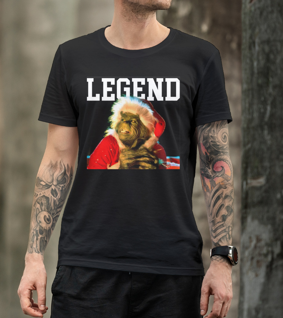 Grinch Legend Santa Christmas T-Shirt