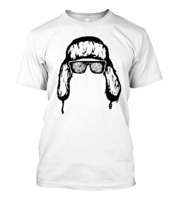 Hooja Karvalakki Fur Hat With Sunglasses T-Shirt