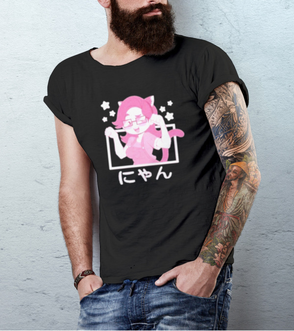 Saberspark Sabie Nyan ゃん Cat Girl Anime T-Shirt