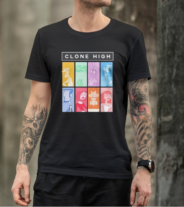 Tara Billinger Clone High Colorful Character Grid T-Shirt