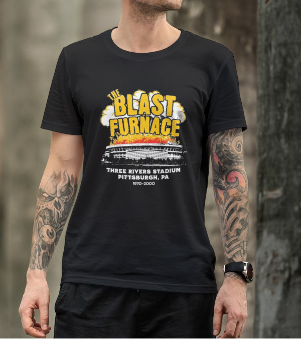 The Blast Furnace Explosion Three Rivers Stadium Pittsburgh PA 1970 2000 T-Shirt