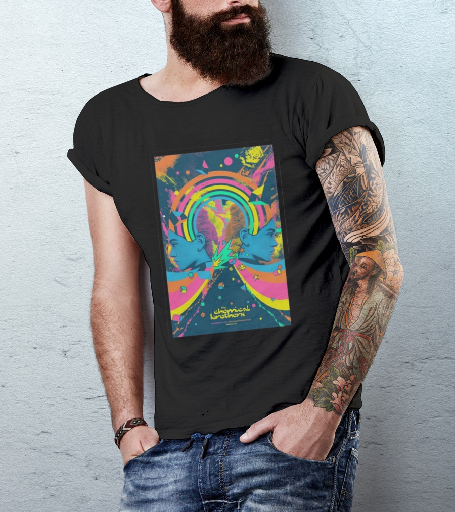 The Chemical Brothers Electropical Psychedelic Art November 19 Rainbow Explosion T-Shirt