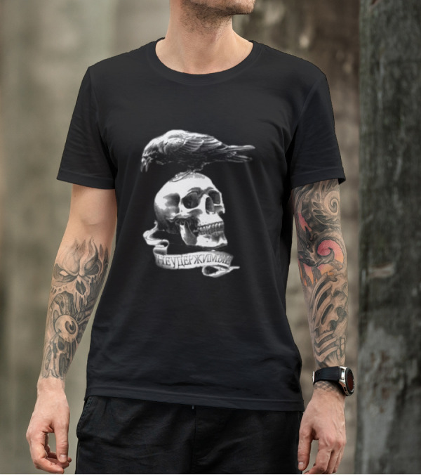 Sylvester Stallone Skull And Crow Bird The Expendables Неудержимый T-Shirt