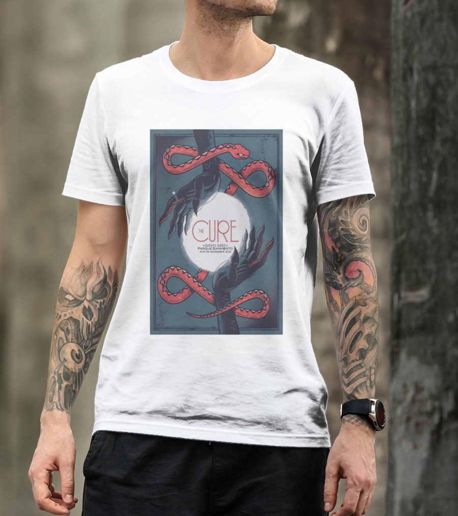 The Cure Buenos Aires November 25 Argentina Phantom Hands And Serpents T-Shirt