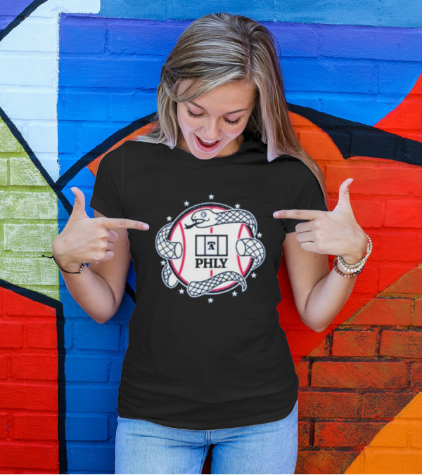 PHLY Snake Circle Stars Basketball T-Shirt