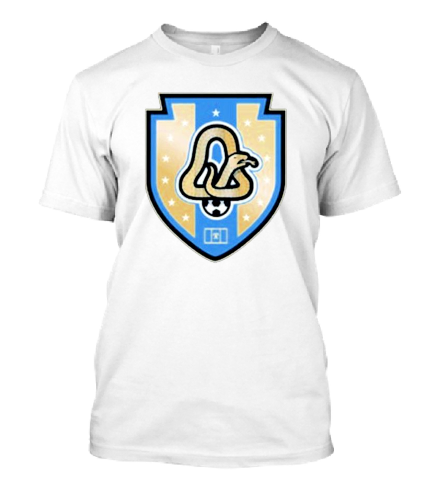 Phly Soccer Crest Snake And Stars Shield T-Shirt