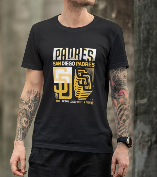 San Diego Padres West National League West Stack T-Shirt