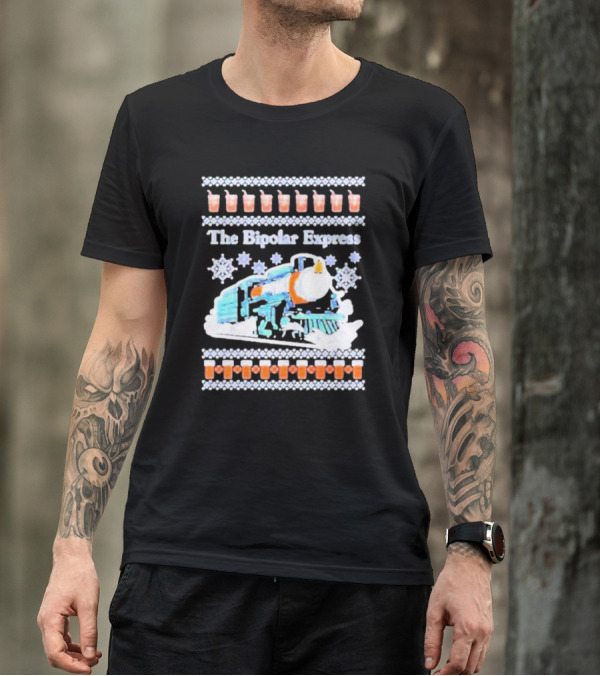 The Bipolar Express Ice Drink Train Winter T-Shirt