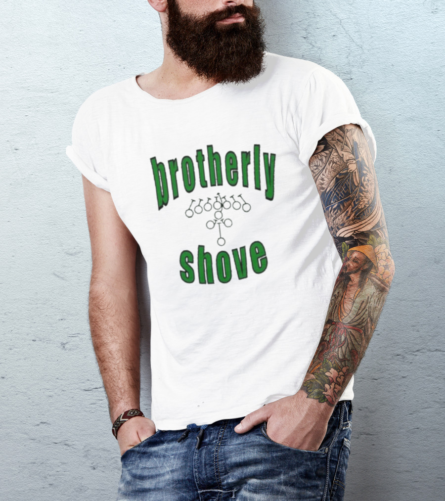 Brotherly Shove Football Play Formation T-Shirt