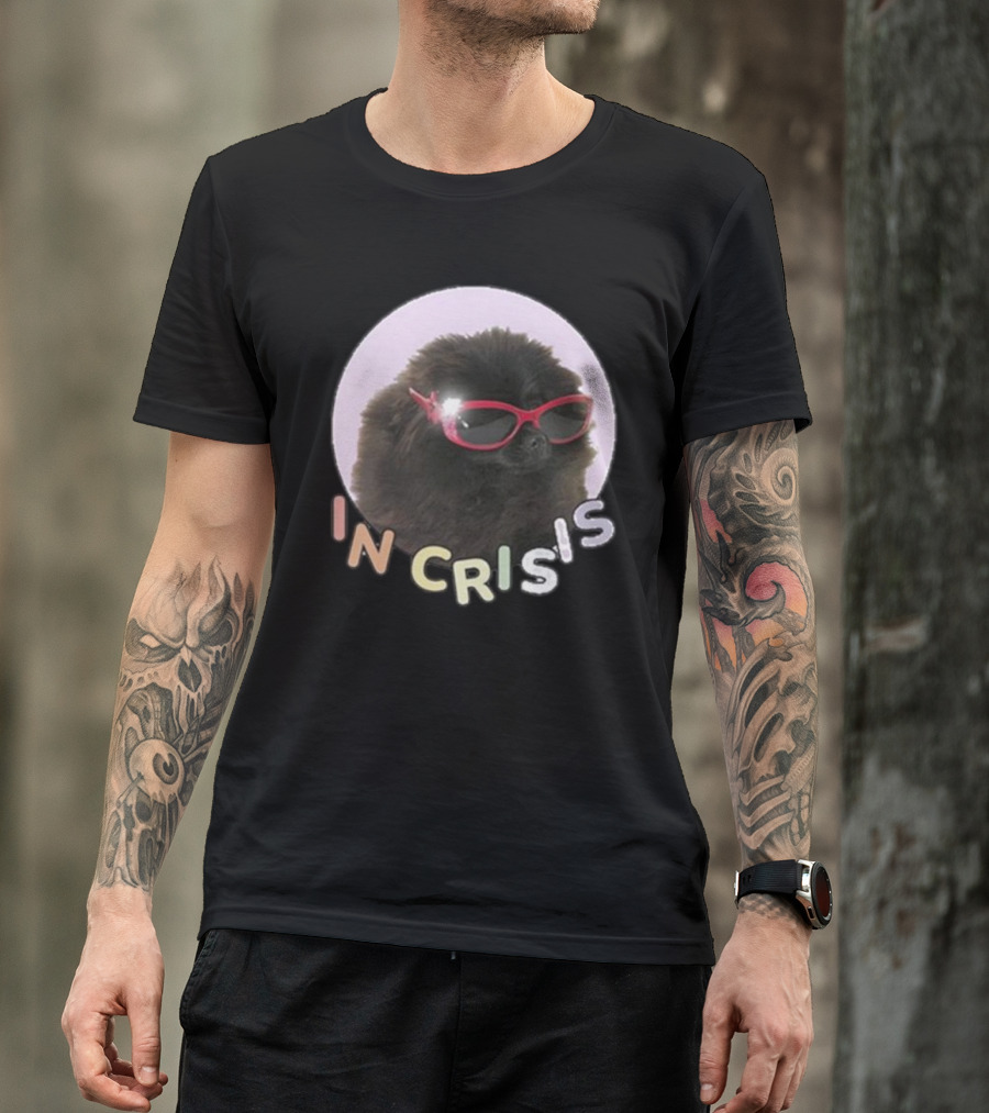 Got Funny In Crisis Dog Wearing Red Sunglasses Iconic T-Shirt