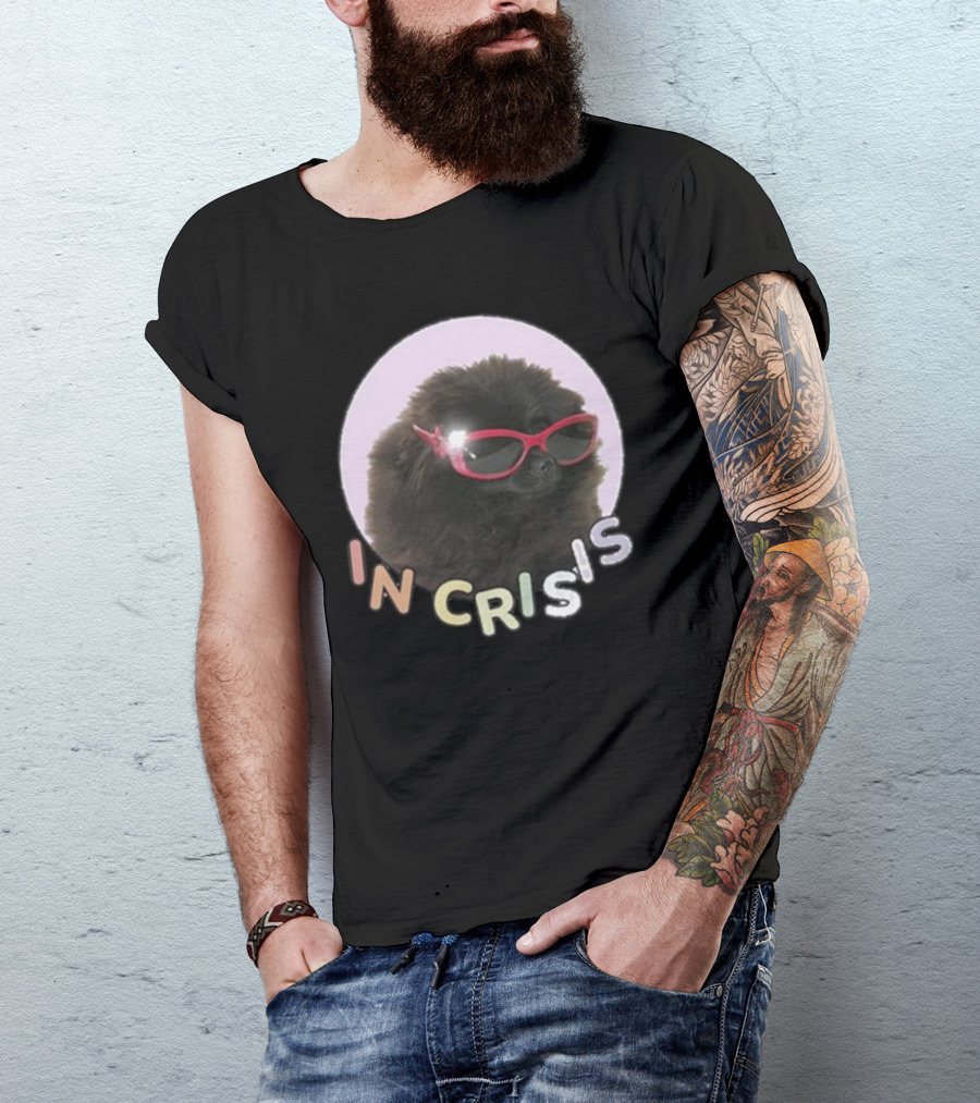Got Funny In Crisis Dog Wearing Red Sunglasses Iconic T-Shirt