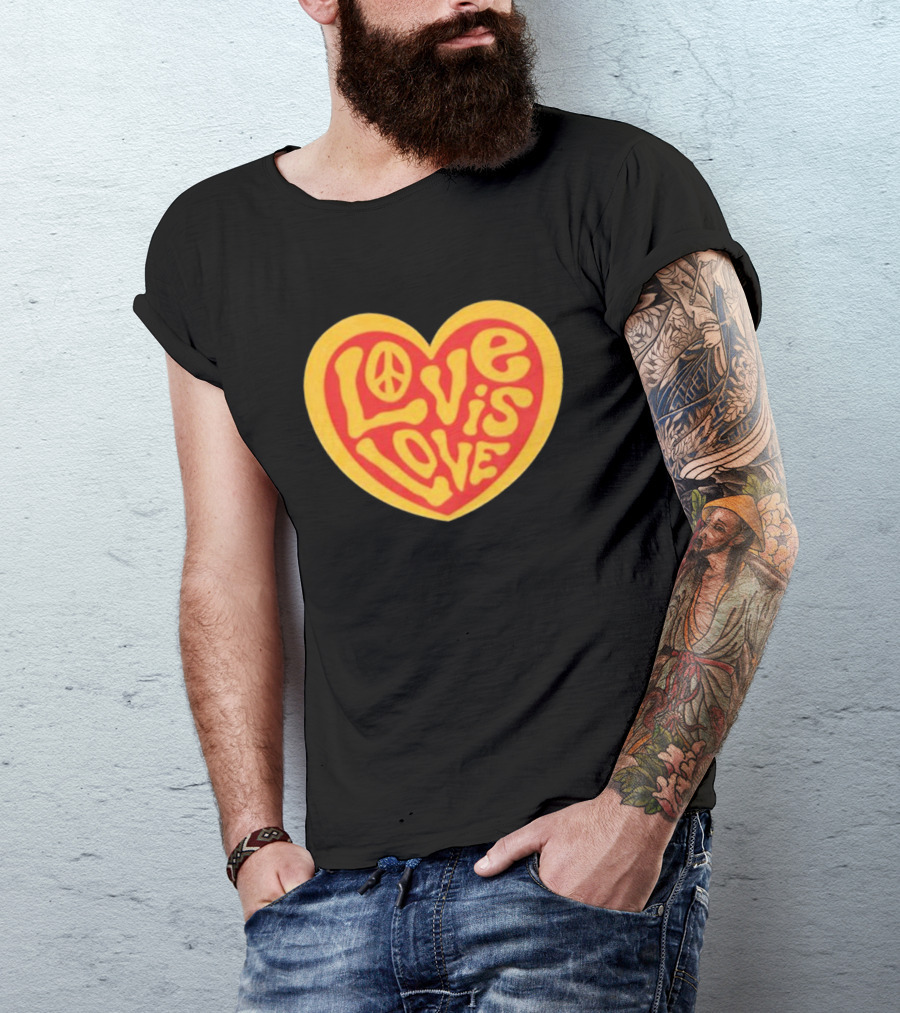 Love Is Love Peace Sign Heart T-Shirt
