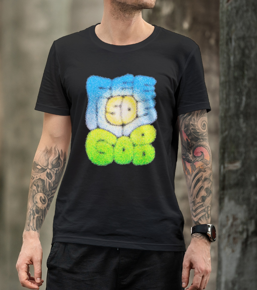 Nature Feels So Good Retro Bubble Text T-Shirt