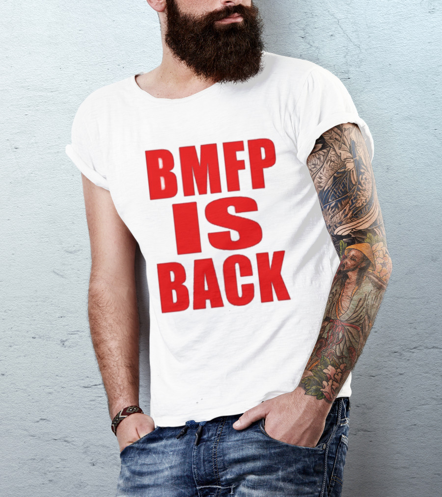 BMFP Is Back Bold Red Lettering T-Shirt