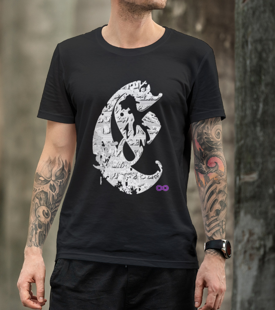 Club E By Club Eternal Infinite Symbol Grunge T-Shirt