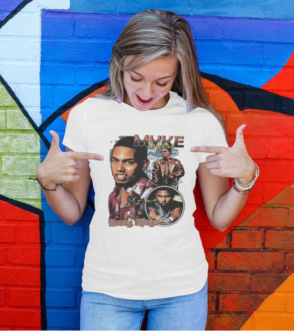 Myke Towers Young Kingz Bold Urban Style Portraits T-Shirt