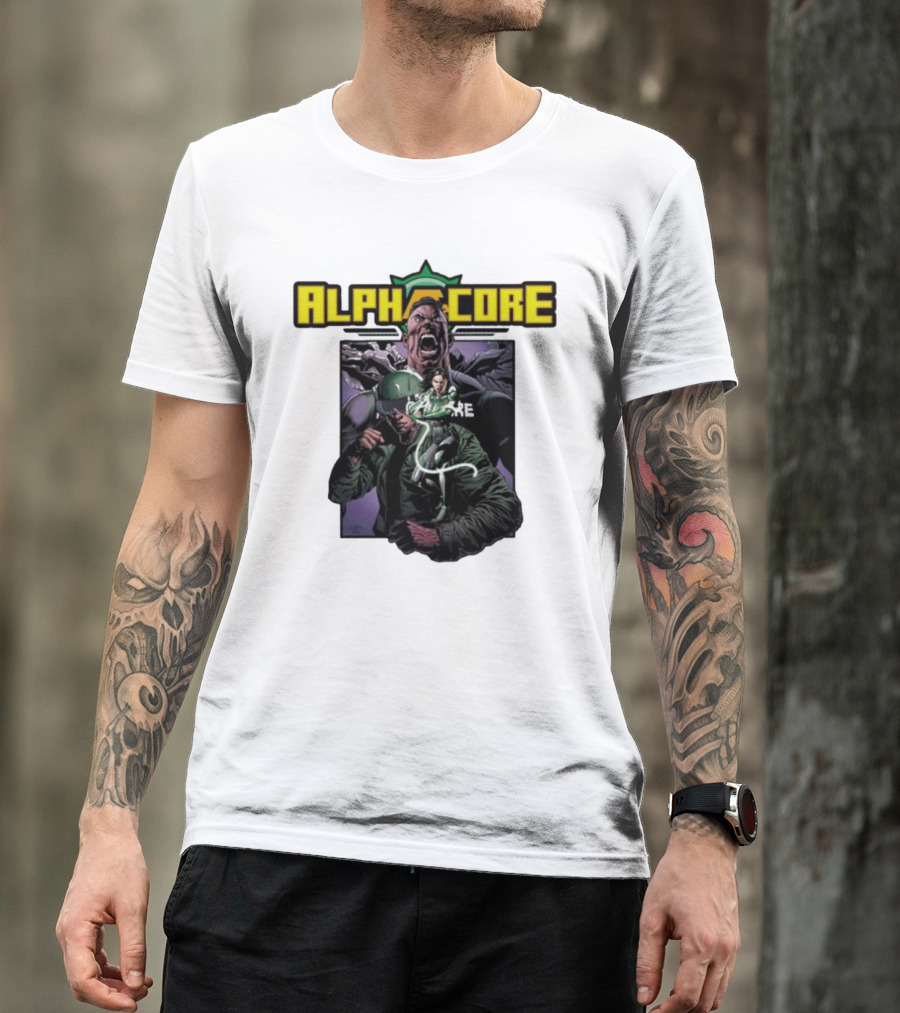 Alphacore Rippaverse Campaign Comic Characters Action Scene T-Shirt